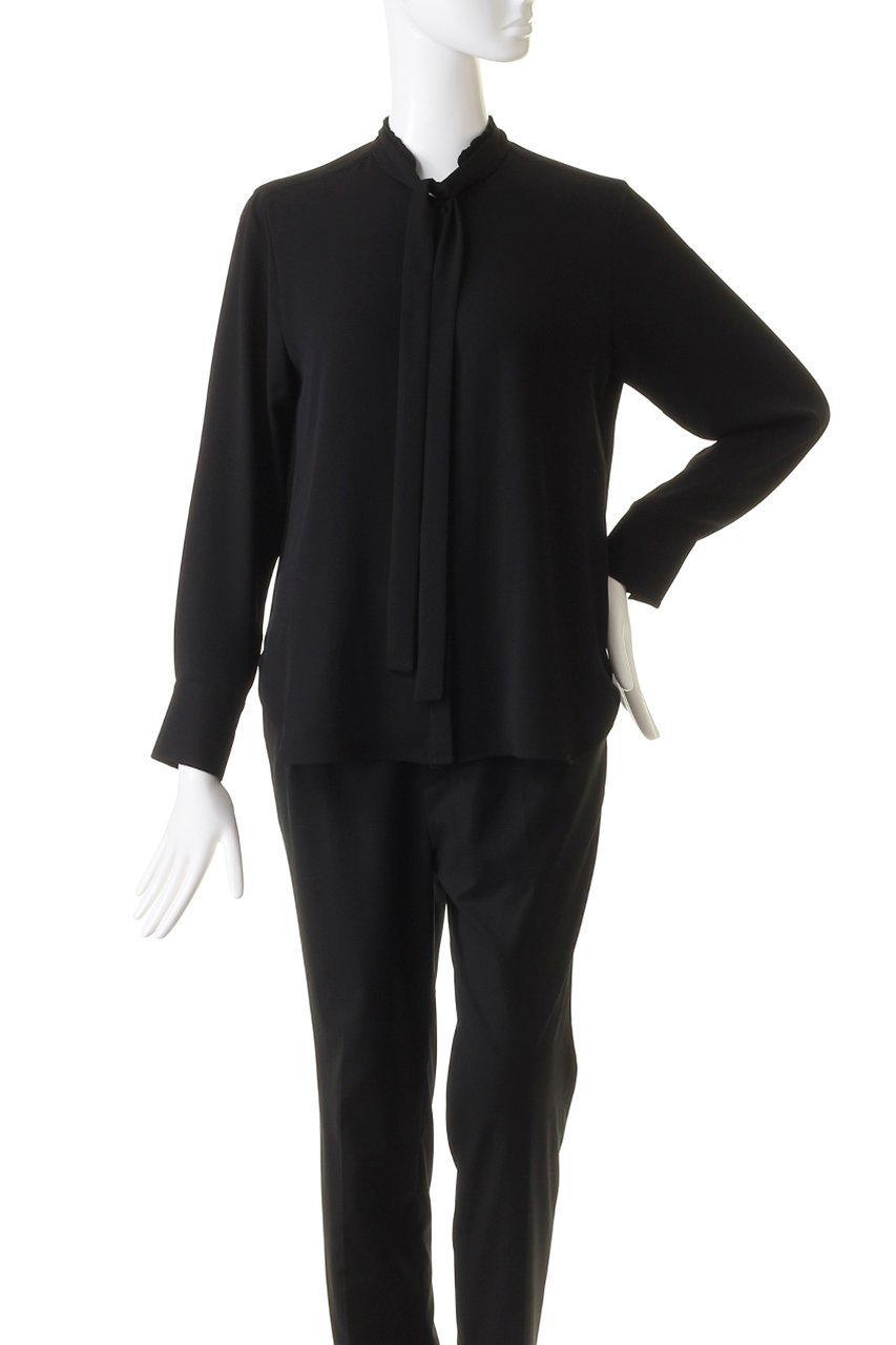 【ベイジ,/BEIGE,】のEVA(エバ)/ボウタイロングスリーブブラウス 人気、トレンドファッション・服の通販 founy(ファニー) ファッション Fashion レディースファッション Fashion for Women トップス・カットソー Cut & Sew Tops シャツ・ブラウス・オフィスカジュアル Elegant Blouses & Button-Ups とろみ Fluid, Flowy Fabric シンプル Simple, Minimal ジョーゼット Georgette, Semi-Sheer Fabric ストレッチ Stretch, Stretchy Fabric スリーブ Sleeve, Long Sleeve / Short Sleeve フリル Frill, Ruffle ロング Long, Long-Length エレガント 上品 Elegant other-2|ID: prp329100004882767 ipo3291000000036447004