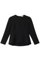 【エムダブリュー/MW】のトリアセテート(H)フレアブラウス 人気、トレンドファッション・服の通販 founy(ファニー) ファッション Fashion レディースファッション Fashion for Women トップス・カットソー Cut & Sew Tops シャツ・ブラウス・オフィスカジュアル Elegant Blouses & Button-Ups ストレッチ Stretch, Stretchy Fabric スリーブ Sleeve, Long Sleeve / Short Sleeve フェミニン Feminine, Girly フレア Flare, Flared ロング Long, Long-Length エレガント 上品 Elegant thumbnail ブラック|ID: prp329100004882773 ipo3291000000036447061