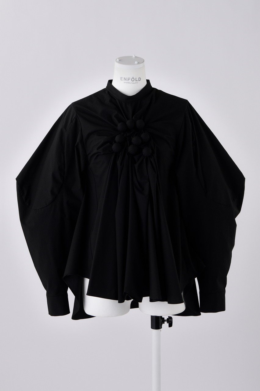 【エンフォルド/ENFOLD】のタイプライター ボコボコ BL/ブラウス インテリア・キッズ・メンズ・レディースファッション・服の通販 founy(ファニー) ファッション Fashion レディースファッション Fashion for Women トップス・カットソー Cut & Sew Tops シャツ・ブラウス・オフィスカジュアル Elegant Blouses & Button-Ups おすすめ Recommended / Our Picks コレクション Collection, Seasonal Line スリーブ Sleeve, Long Sleeve / Short Sleeve タイプライター Typewriter Fabric, Crisp Cotton ロング Long, Long-Length ブラック|ID: prp329100004882783 ipo3291000000036447154