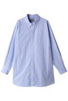 【オブリオ/AUBRIOT】のグレンチェックコットンシャツ 人気、トレンドファッション・服の通販 founy(ファニー) ファッション Fashion レディースファッション Fashion for Women トップス・カットソー Cut & Sew Tops シャツ・ブラウス・オフィスカジュアル Elegant Blouses & Button-Ups クラシック Classic, Timeless Style スリーブ Sleeve, Long Sleeve / Short Sleeve チェック Check, Plaid, Tartan ブロード Broadcloth, Fine Cotton メンズ Men's, Menswear ロング Long, Long-Length エレガント 上品 Elegant thumbnail ライトブルー|ID: prp329100004882785 ipo3291000000036447169