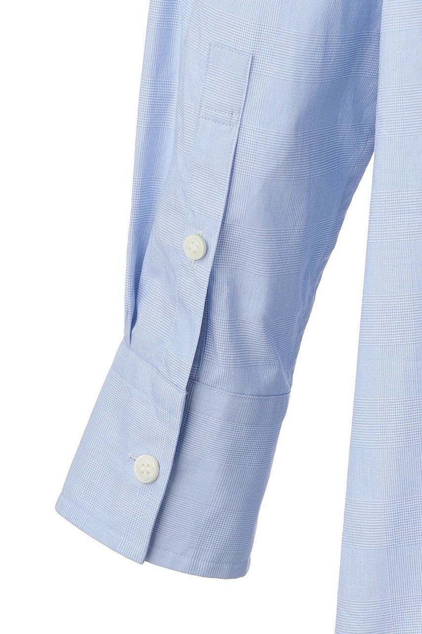 【オブリオ/AUBRIOT】のグレンチェックコットンシャツ 人気、トレンドファッション・服の通販 founy(ファニー) 　ファッション　Fashion　レディースファッション　Fashion for Women　トップス・カットソー　Cut & Sew Tops　シャツ・ブラウス・オフィスカジュアル　Elegant Blouses & Button-Ups　クラシック　Classic, Timeless Style　スリーブ　Sleeve, Long Sleeve / Short Sleeve　チェック　Check, Plaid, Tartan　ブロード　Broadcloth, Fine Cotton　メンズ　Men's, Menswear　ロング　Long, Long-Length　エレガント 上品　Elegant　other-6|ID: prp329100004882785 ipo3291000000036447179