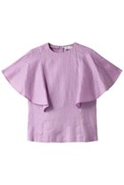 【ジェイドット/j.】の66番手オランダリネンフレア袖ブラウス 人気、トレンドファッション・服の通販 founy(ファニー) ファッション Fashion レディースファッション Fashion for Women トップス・カットソー Cut & Sew Tops シャツ・ブラウス・オフィスカジュアル Elegant Blouses & Button-Ups ショート Short, Short Length スリーブ Sleeve, Long Sleeve / Short Sleeve フレア Flare, Flared リネン Linen, Linen Fabric thumbnail ラベンダー|ID: prp329100004882812 ipo3291000000036447441