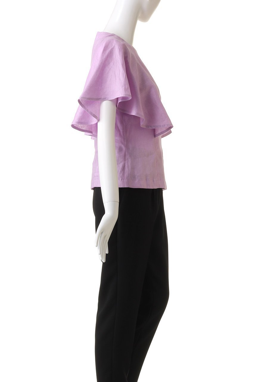 【ジェイドット/j.】の66番手オランダリネンフレア袖ブラウス 人気、トレンドファッション・服の通販 founy(ファニー) ファッション Fashion レディースファッション Fashion for Women トップス・カットソー Cut & Sew Tops シャツ・ブラウス・オフィスカジュアル Elegant Blouses & Button-Ups ショート Short, Short Length スリーブ Sleeve, Long Sleeve / Short Sleeve フレア Flare, Flared リネン Linen, Linen Fabric other-3|ID: prp329100004882812 ipo3291000000036447445