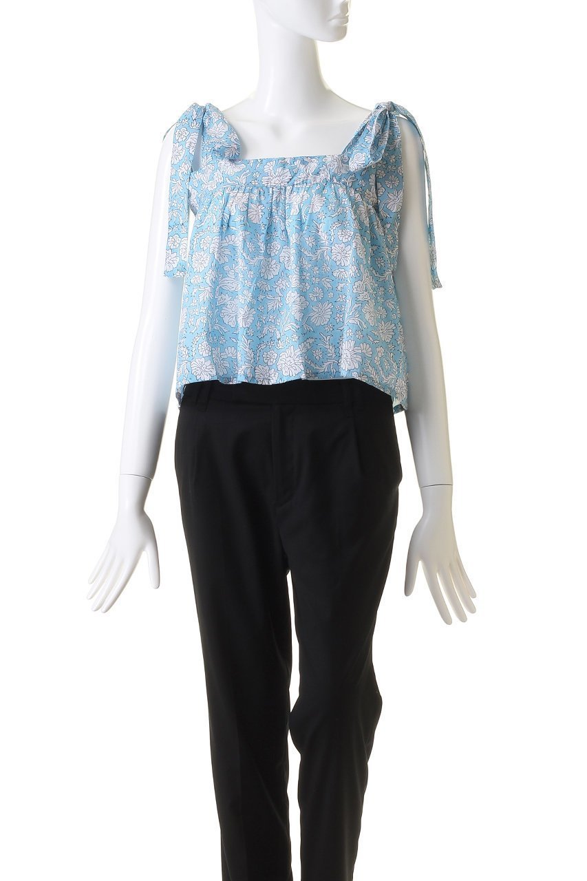 【エスゼット ブロックプリント/SZ Blockprints】のEMMA TANK NILA リボンショルダーブラウス 人気、トレンドファッション・服の通販 founy(ファニー) 　ファッション　Fashion　レディースファッション　Fashion for Women　トップス・カットソー　Cut & Sew Tops　キャミソール&ノースリーブ　Camisoles & Sleeveless Tops　シャツ・ブラウス・オフィスカジュアル　Elegant Blouses & Button-Ups　ショルダー　Shoulder, Shoulder Strap　ノースリーブ　Sleeveless, No-Sleeve　リゾート　Resort, Vacation Style　リボン　Ribbon, Bow　夏　Summer　軽量　Lightweight, Ultra Light　other-2|ID: prp329100004882830 ipo3291000000036447704