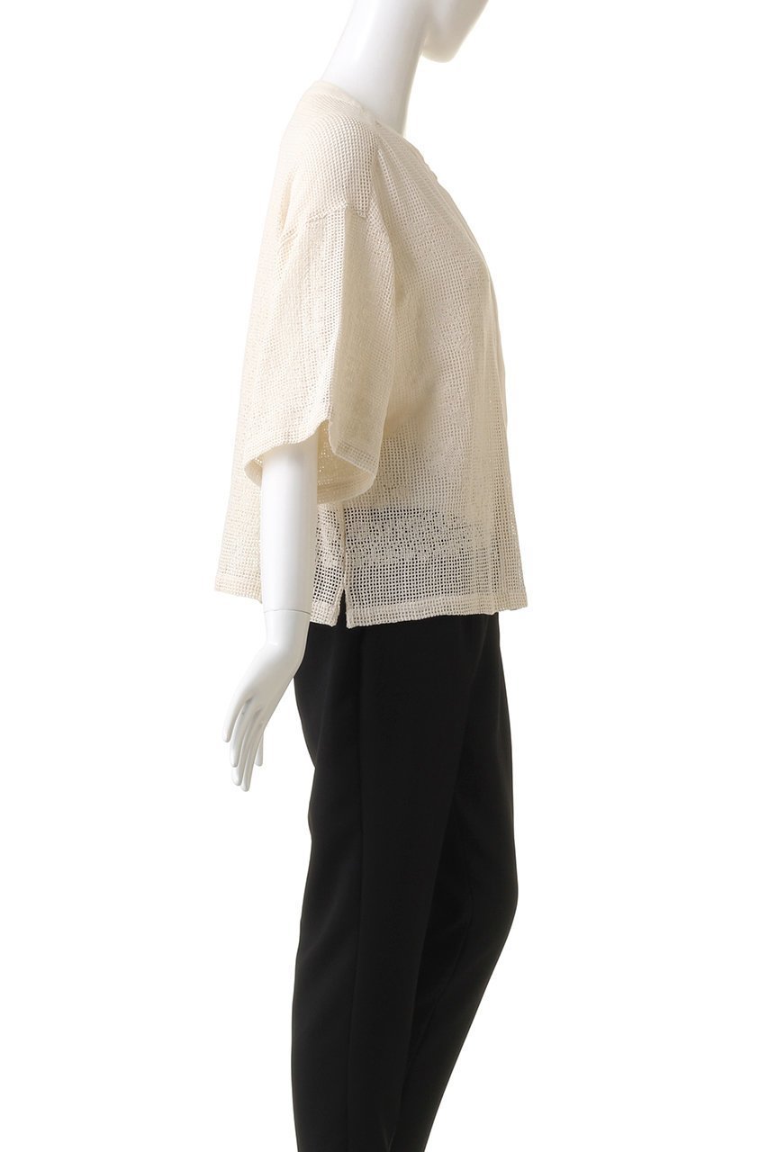 【プルミエ アロンディスモン/1er Arrondissement】の【normment】コットンメッシュレースブラウス 人気、トレンドファッション・服の通販 founy(ファニー) ファッション Fashion レディースファッション Fashion for Women トップス・カットソー Cut & Sew Tops シャツ・ブラウス・オフィスカジュアル Elegant Blouses & Button-Ups ショート Short, Short Length スタンド Stand Collar, Upright Stand スリーブ Sleeve, Long Sleeve / Short Sleeve デニム Denim, Jeans Material ファブリック Fabric, Textile メッシュ Mesh, Net Fabric other-3|ID: prp329100004882832 ipo3291000000036447739