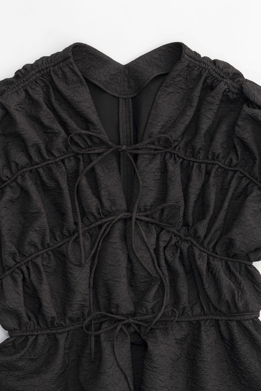 【メゾンスペシャル/MAISON SPECIAL】のShirring Ribbon Blouse/シャーリングリボンブラウス 人気、トレンドファッション・服の通販 founy(ファニー) 　ファッション　Fashion　レディースファッション　Fashion for Women　トップス・カットソー　Cut & Sew Tops　シャツ・ブラウス・オフィスカジュアル　Elegant Blouses & Button-Ups　おすすめ　Recommended / Our Picks　エレガント 上品　Elegant　オケージョン　Occasion Wear　シャーリング　Shirring, Ruched　ショート　Short, Short Length　スポーティ　Sporty, Casual Athletic　スリーブ　Sleeve, Long Sleeve / Short Sleeve　夏　Summer　other-2|ID: prp329100004882844 ipo3291000000036447887