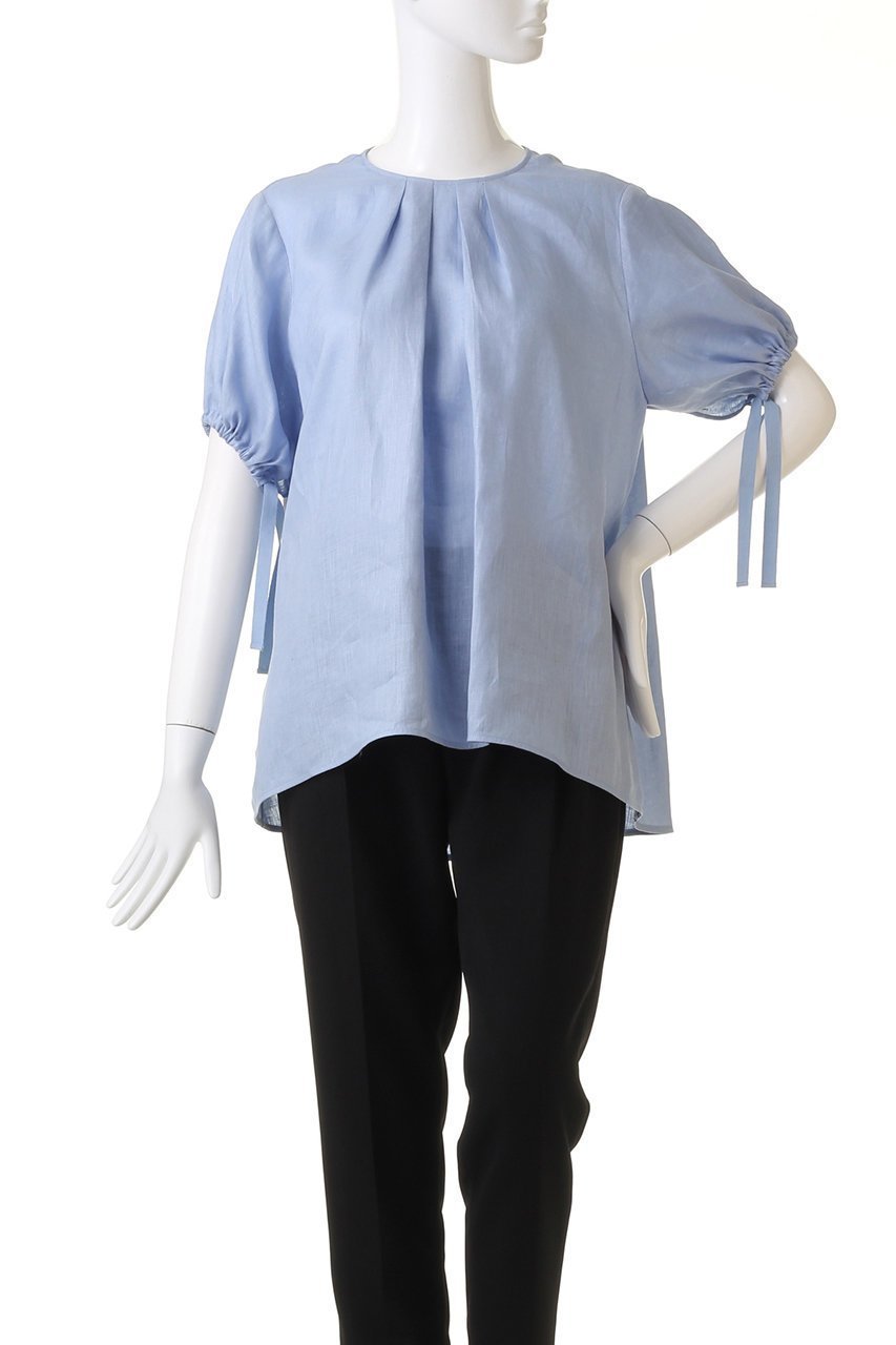 【プレインピープル/PLAIN PEOPLE】のパディストリネン半袖ブラウス 人気、トレンドファッション・服の通販 founy(ファニー) 　ファッション　Fashion　レディースファッション　Fashion for Women　トップス・カットソー　Cut & Sew Tops　シャツ・ブラウス・オフィスカジュアル　Elegant Blouses & Button-Ups　ショート　Short, Short Length　スリーブ　Sleeve, Long Sleeve / Short Sleeve　フェミニン　Feminine, Girly　フラット　Flat, Flat Shoes　リネン　Linen, Linen Fabric　半袖　Short Sleeve, Half Sleeve　other-2|ID: prp329100004882853 ipo3291000000036447975