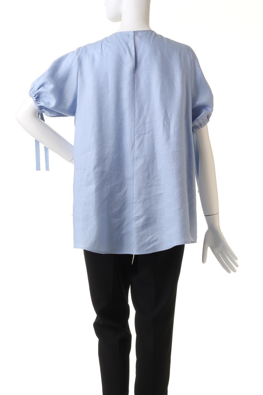 【プレインピープル/PLAIN PEOPLE】のパディストリネン半袖ブラウス 人気、トレンドファッション・服の通販 founy(ファニー) 　ファッション　Fashion　レディースファッション　Fashion for Women　トップス・カットソー　Cut & Sew Tops　シャツ・ブラウス・オフィスカジュアル　Elegant Blouses & Button-Ups　ショート　Short, Short Length　スリーブ　Sleeve, Long Sleeve / Short Sleeve　フェミニン　Feminine, Girly　フラット　Flat, Flat Shoes　リネン　Linen, Linen Fabric　半袖　Short Sleeve, Half Sleeve　other-4|ID: prp329100004882853 ipo3291000000036447979