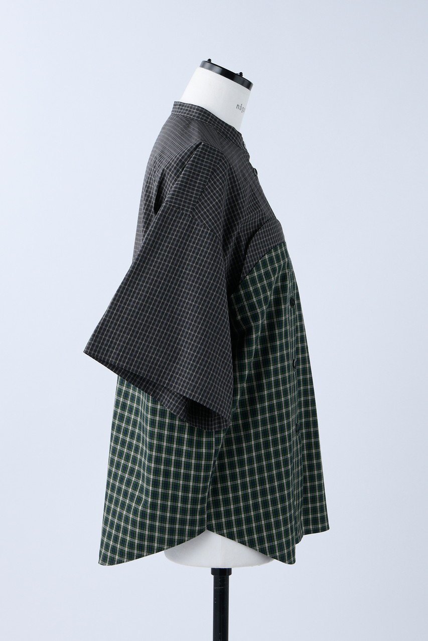 【ナゴンスタンス/nagonstans】のWashed Check SH/シャツ 人気、トレンドファッション・服の通販 founy(ファニー) 　ファッション　Fashion　レディースファッション　Fashion for Women　トップス・カットソー　Cut & Sew Tops　シャツ・ブラウス・オフィスカジュアル　Elegant Blouses & Button-Ups　ショート　Short, Short Length　スリーブ　Sleeve, Long Sleeve / Short Sleeve　チェック　Check, Plaid, Tartan　ボックス　Boxy, Box Shape　ワッシャー　Washer, Crinkled Finish　other-4|ID: prp329100004882860 ipo3291000000036448048