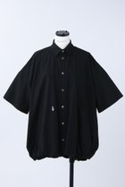 【ナゴンスタンス/nagonstans】のCO RipStop バルーンヘム SH/シャツ 人気、トレンドファッション・服の通販 founy(ファニー) ファッション Fashion レディースファッション Fashion for Women トップス・カットソー Cut & Sew Tops シャツ・ブラウス・オフィスカジュアル Elegant Blouses & Button-Ups ショート Short, Short Length スリーブ Sleeve, Long Sleeve / Short Sleeve メッシュ Mesh, Net Fabric thumbnail Black|ID: prp329100004882872 ipo3291000000036448130