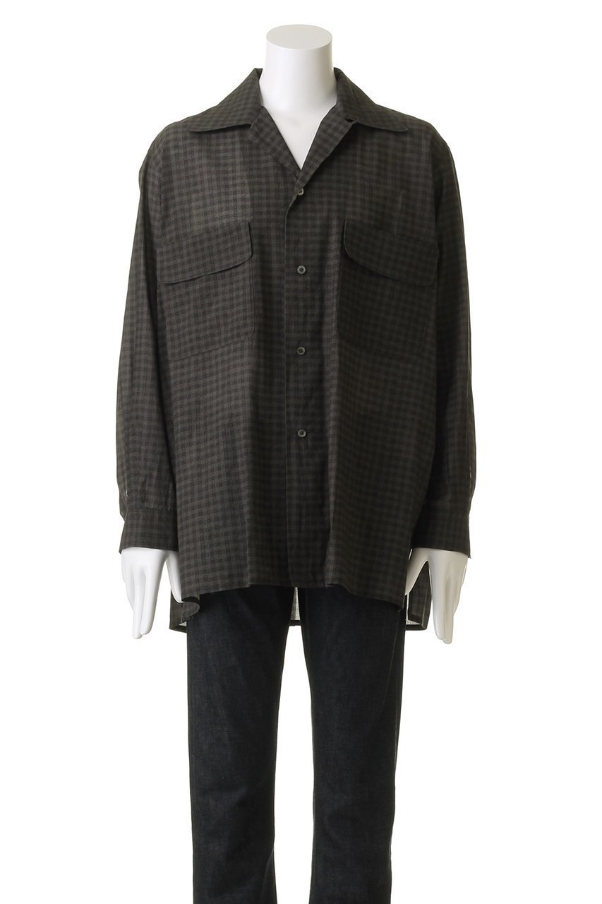 【ヨーク/YOKE】の【UNISEX】ピクセル ロープラッド オープン カラーシャツ 人気、トレンドファッション・服の通販 founy(ファニー) 　ファッション　Fashion　レディースファッション　Fashion for Women　トップス・カットソー　Cut & Sew Tops　シャツ・ブラウス・オフィスカジュアル　Elegant Blouses & Button-Ups　ユニセックス　Unisex, Genderless　キュプラ　Cupro, Eco Fabric　クラシカル　Classical, Vintage-Inspired　スリーブ　Sleeve, Long Sleeve / Short Sleeve　ポケット　Pocket, Pocket Detail　ロング　Long, Long-Length　夏　Summer　定番　Standard, Basic Item　春　Spring　S/S・春夏　SS, Spring/Summer, Warm Season　無地　Plain, Solid Color　羽織　Haori, Light Jacket　other-2|ID: prp329100004882884 ipo3291000000036448229