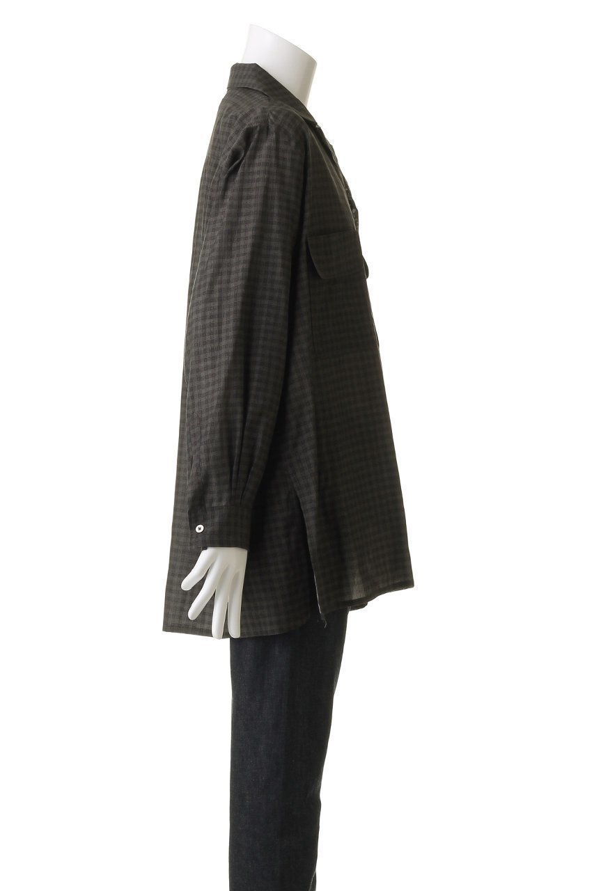 【ヨーク/YOKE】の【UNISEX】ピクセル ロープラッド オープン カラーシャツ 人気、トレンドファッション・服の通販 founy(ファニー) 　ファッション　Fashion　レディースファッション　Fashion for Women　トップス・カットソー　Cut & Sew Tops　シャツ・ブラウス・オフィスカジュアル　Elegant Blouses & Button-Ups　ユニセックス　Unisex, Genderless　キュプラ　Cupro, Eco Fabric　クラシカル　Classical, Vintage-Inspired　スリーブ　Sleeve, Long Sleeve / Short Sleeve　ポケット　Pocket, Pocket Detail　ロング　Long, Long-Length　夏　Summer　定番　Standard, Basic Item　春　Spring　S/S・春夏　SS, Spring/Summer, Warm Season　無地　Plain, Solid Color　羽織　Haori, Light Jacket　other-3|ID: prp329100004882884 ipo3291000000036448232