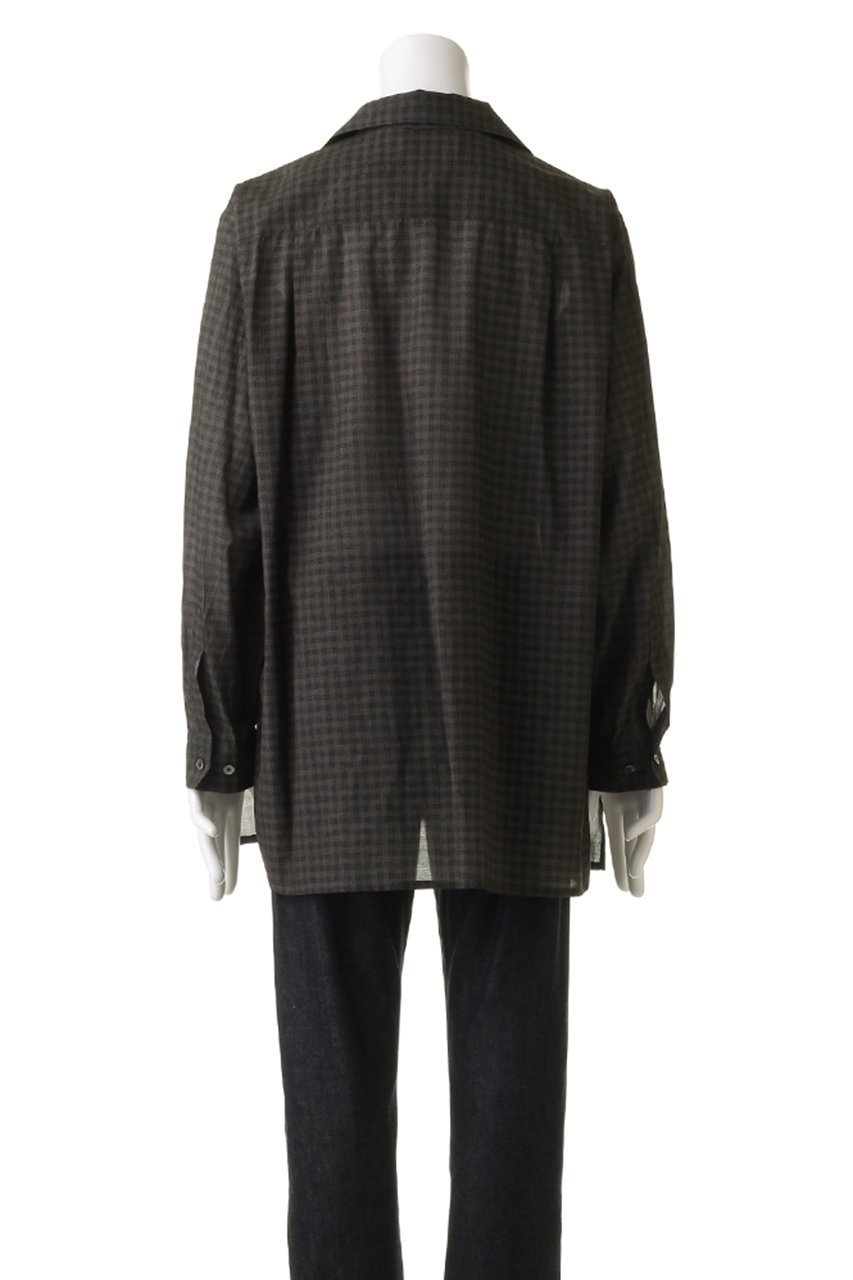 【ヨーク/YOKE】の【UNISEX】ピクセル ロープラッド オープン カラーシャツ 人気、トレンドファッション・服の通販 founy(ファニー) 　ファッション　Fashion　レディースファッション　Fashion for Women　トップス・カットソー　Cut & Sew Tops　シャツ・ブラウス・オフィスカジュアル　Elegant Blouses & Button-Ups　ユニセックス　Unisex, Genderless　キュプラ　Cupro, Eco Fabric　クラシカル　Classical, Vintage-Inspired　スリーブ　Sleeve, Long Sleeve / Short Sleeve　ポケット　Pocket, Pocket Detail　ロング　Long, Long-Length　夏　Summer　定番　Standard, Basic Item　春　Spring　S/S・春夏　SS, Spring/Summer, Warm Season　無地　Plain, Solid Color　羽織　Haori, Light Jacket　other-4|ID: prp329100004882884 ipo3291000000036448234