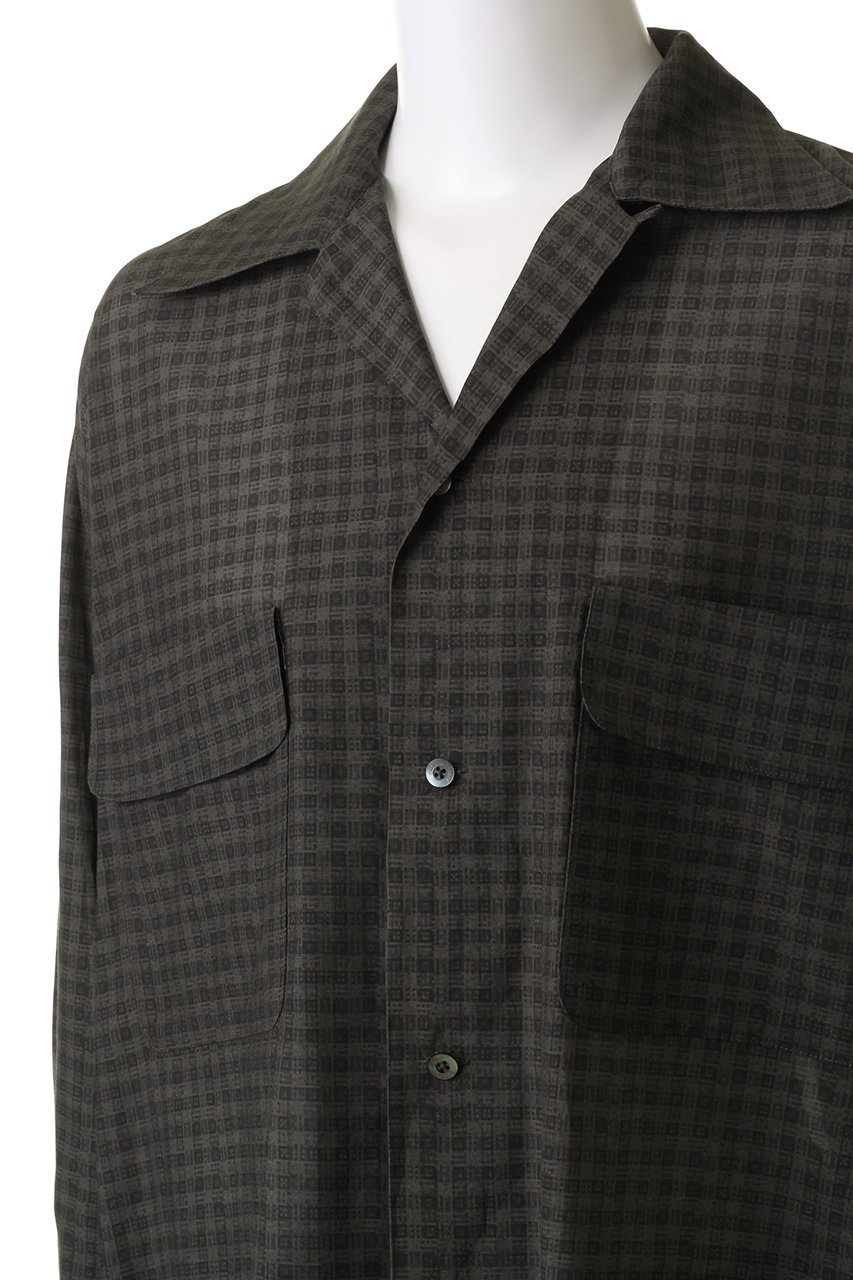 【ヨーク/YOKE】の【UNISEX】ピクセル ロープラッド オープン カラーシャツ 人気、トレンドファッション・服の通販 founy(ファニー) 　ファッション　Fashion　レディースファッション　Fashion for Women　トップス・カットソー　Cut & Sew Tops　シャツ・ブラウス・オフィスカジュアル　Elegant Blouses & Button-Ups　ユニセックス　Unisex, Genderless　キュプラ　Cupro, Eco Fabric　クラシカル　Classical, Vintage-Inspired　スリーブ　Sleeve, Long Sleeve / Short Sleeve　ポケット　Pocket, Pocket Detail　ロング　Long, Long-Length　夏　Summer　定番　Standard, Basic Item　春　Spring　S/S・春夏　SS, Spring/Summer, Warm Season　無地　Plain, Solid Color　羽織　Haori, Light Jacket　other-5|ID: prp329100004882884 ipo3291000000036448237