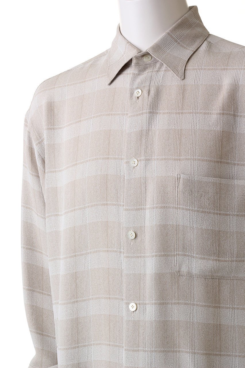 【ヨーク/YOKE】の【UNISEX】プラッド ジャカード シャツ 人気、トレンドファッション・服の通販 founy(ファニー) 　ファッション　Fashion　レディースファッション　Fashion for Women　トップス・カットソー　Cut & Sew Tops　シャツ・ブラウス・オフィスカジュアル　Elegant Blouses & Button-Ups　ユニセックス　Unisex, Genderless　クラシカル　Classical, Vintage-Inspired　ジャカード／ジャガード　Jacquard, Woven Pattern　スリーブ　Sleeve, Long Sleeve / Short Sleeve　セレモニー　Ceremony　ロング　Long, Long-Length　ビジネス 仕事 通勤　Business / Work / Commuting　other-5|ID: prp329100004882885 ipo3291000000036448251