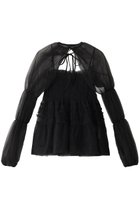 【メゾンスペシャル/MAISON SPECIAL】のTulle Camisole Bolero/チュールキャミボレロ 人気、トレンドファッション・服の通販 founy(ファニー) ファッション Fashion レディースファッション Fashion for Women アウター Coat / Outerwear Collection ボレロ・ショート丈ジャケット / ドレス羽織りに Boleros & Short Jackets トップス・カットソー Cut & Sew Tops キャミソール&ノースリーブ Camisoles & Sleeveless Tops シャツ・ブラウス・オフィスカジュアル Elegant Blouses & Button-Ups エアリー Airy Texture ガーリー Girly, Feminine Style キャミソール Camisole, Spaghetti Strap Top シャーリング Shirring, Ruched スリーブ Sleeve, Long Sleeve / Short Sleeve フリル Frill, Ruffle ロング Long, Long-Length 夏 Summer 春 Spring thumbnail BLK(ブラック)|ID: prp329100004882906 ipo3291000000036448378