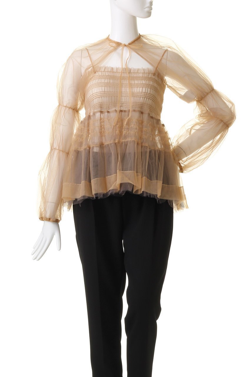 【メゾンスペシャル/MAISON SPECIAL】のTulle Camisole Bolero/チュールキャミボレロ 人気、トレンドファッション・服の通販 founy(ファニー) 　ファッション　Fashion　レディースファッション　Fashion for Women　アウター　Coat / Outerwear Collection　ボレロ・ショート丈ジャケット / ドレス羽織りに　Boleros & Short Jackets　トップス・カットソー　Cut & Sew Tops　キャミソール&ノースリーブ　Camisoles & Sleeveless Tops　シャツ・ブラウス・オフィスカジュアル　Elegant Blouses & Button-Ups　エアリー　Airy Texture　ガーリー　Girly, Feminine Style　キャミソール　Camisole, Spaghetti Strap Top　シャーリング　Shirring, Ruched　スリーブ　Sleeve, Long Sleeve / Short Sleeve　フリル　Frill, Ruffle　ロング　Long, Long-Length　夏　Summer　春　Spring　other-2|ID: prp329100004882906 ipo3291000000036448384