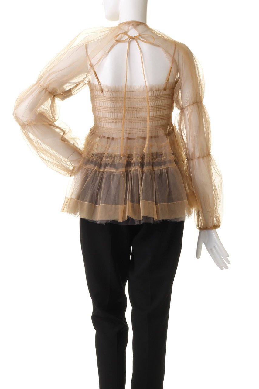 【メゾンスペシャル/MAISON SPECIAL】のTulle Camisole Bolero/チュールキャミボレロ 人気、トレンドファッション・服の通販 founy(ファニー) 　ファッション　Fashion　レディースファッション　Fashion for Women　アウター　Coat / Outerwear Collection　ボレロ・ショート丈ジャケット / ドレス羽織りに　Boleros & Short Jackets　トップス・カットソー　Cut & Sew Tops　キャミソール&ノースリーブ　Camisoles & Sleeveless Tops　シャツ・ブラウス・オフィスカジュアル　Elegant Blouses & Button-Ups　エアリー　Airy Texture　ガーリー　Girly, Feminine Style　キャミソール　Camisole, Spaghetti Strap Top　シャーリング　Shirring, Ruched　スリーブ　Sleeve, Long Sleeve / Short Sleeve　フリル　Frill, Ruffle　ロング　Long, Long-Length　夏　Summer　春　Spring　other-4|ID: prp329100004882906 ipo3291000000036448388