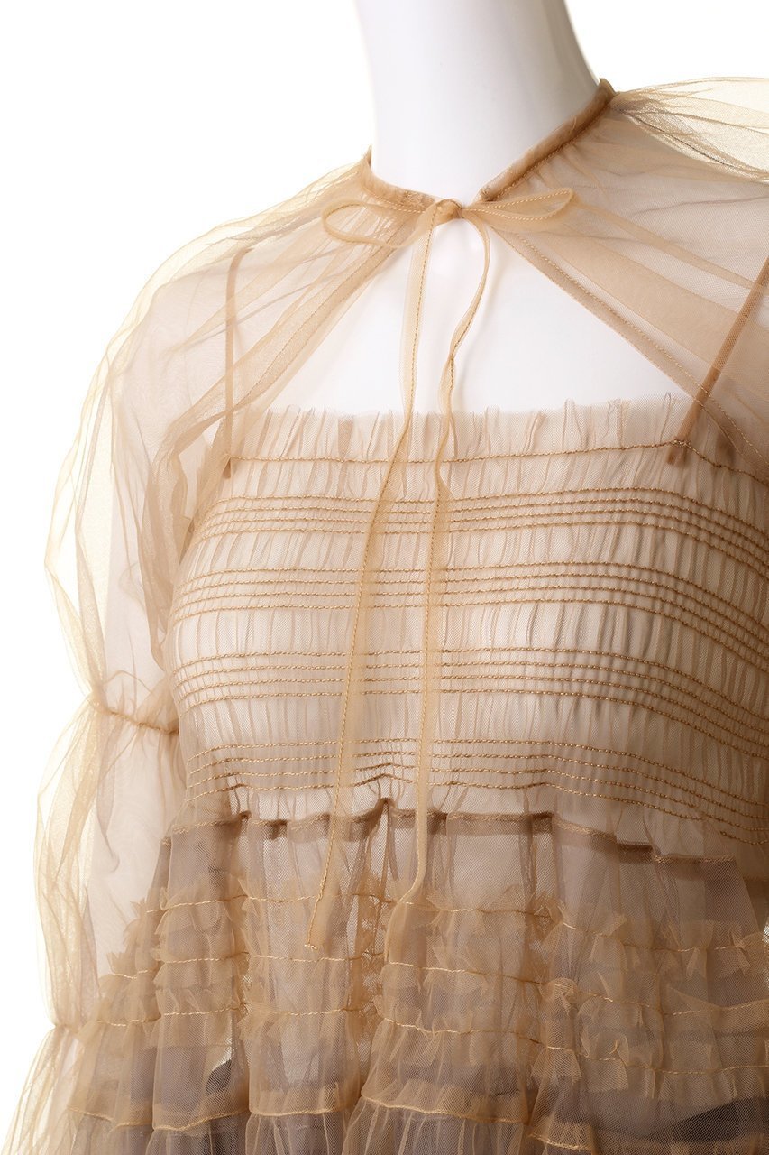 【メゾンスペシャル/MAISON SPECIAL】のTulle Camisole Bolero/チュールキャミボレロ 人気、トレンドファッション・服の通販 founy(ファニー) 　ファッション　Fashion　レディースファッション　Fashion for Women　アウター　Coat / Outerwear Collection　ボレロ・ショート丈ジャケット / ドレス羽織りに　Boleros & Short Jackets　トップス・カットソー　Cut & Sew Tops　キャミソール&ノースリーブ　Camisoles & Sleeveless Tops　シャツ・ブラウス・オフィスカジュアル　Elegant Blouses & Button-Ups　エアリー　Airy Texture　ガーリー　Girly, Feminine Style　キャミソール　Camisole, Spaghetti Strap Top　シャーリング　Shirring, Ruched　スリーブ　Sleeve, Long Sleeve / Short Sleeve　フリル　Frill, Ruffle　ロング　Long, Long-Length　夏　Summer　春　Spring　other-5|ID: prp329100004882906 ipo3291000000036448390