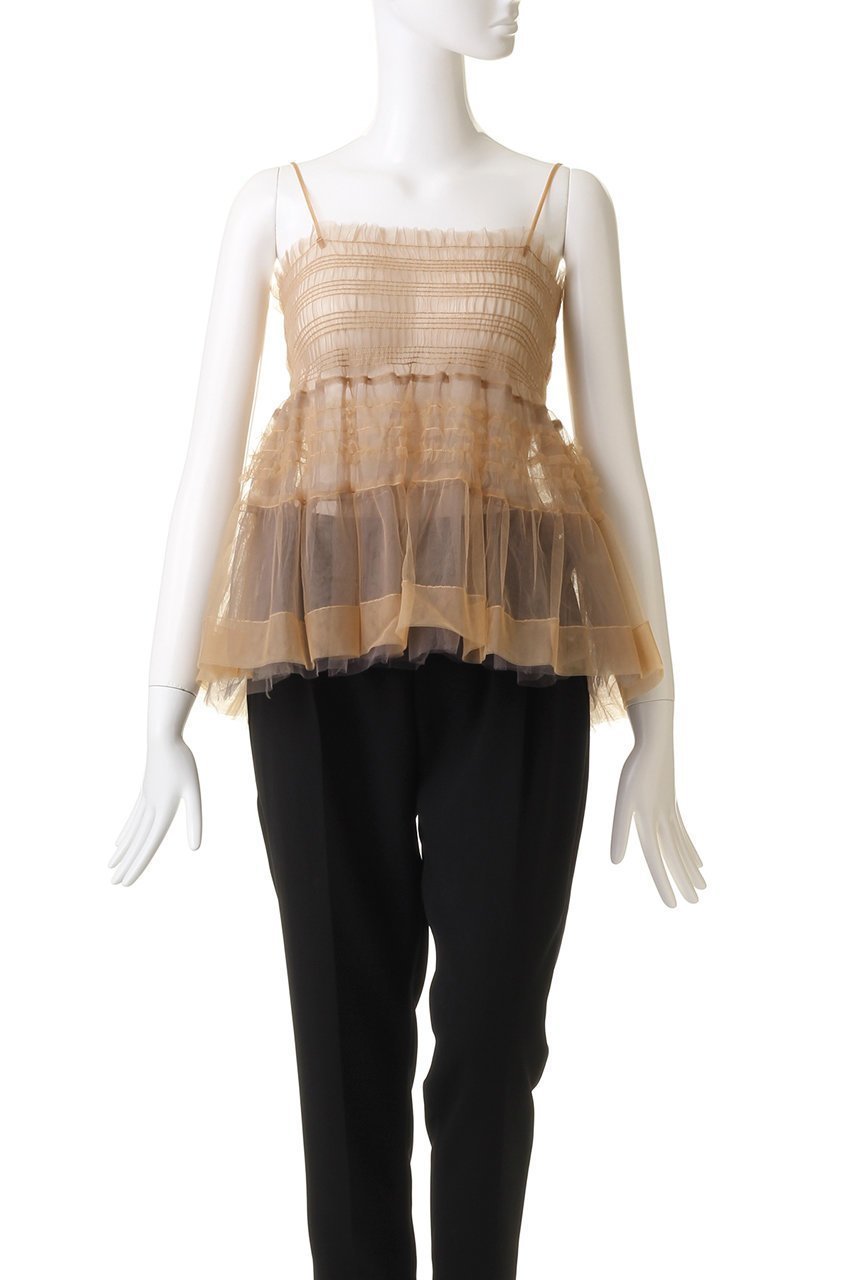 【メゾンスペシャル/MAISON SPECIAL】のTulle Camisole Bolero/チュールキャミボレロ 人気、トレンドファッション・服の通販 founy(ファニー) 　ファッション　Fashion　レディースファッション　Fashion for Women　アウター　Coat / Outerwear Collection　ボレロ・ショート丈ジャケット / ドレス羽織りに　Boleros & Short Jackets　トップス・カットソー　Cut & Sew Tops　キャミソール&ノースリーブ　Camisoles & Sleeveless Tops　シャツ・ブラウス・オフィスカジュアル　Elegant Blouses & Button-Ups　エアリー　Airy Texture　ガーリー　Girly, Feminine Style　キャミソール　Camisole, Spaghetti Strap Top　シャーリング　Shirring, Ruched　スリーブ　Sleeve, Long Sleeve / Short Sleeve　フリル　Frill, Ruffle　ロング　Long, Long-Length　夏　Summer　春　Spring　other-7|ID: prp329100004882906 ipo3291000000036448394