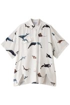 【ナゴンスタンス/nagonstans】のPainting of Sea creatures SH/シャツ 人気、トレンドファッション・服の通販 founy(ファニー) ファッション Fashion レディースファッション Fashion for Women トップス・カットソー Cut & Sew Tops シャツ・ブラウス・オフィスカジュアル Elegant Blouses & Button-Ups おすすめ Recommended / Our Picks アシンメトリー Asymmetrical Style ショート Short, Short Length スリーブ Sleeve, Long Sleeve / Short Sleeve セットアップ Set-Up, Coordinated Outfit フロント Front, Front Design プリント Print, Printed Pattern ポケット Pocket, Pocket Detail 切替 Switching, Contrast Panel thumbnail Salt|ID: prp329100004882912 ipo3291000000036448422