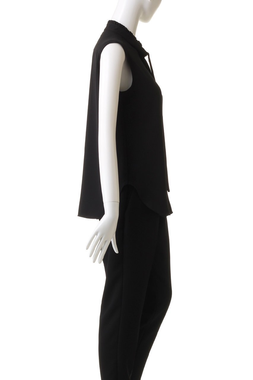 【ベイジ,/BEIGE,】のEVA(エバ)/ボウタイノースリーブブラウス 人気、トレンドファッション・服の通販 founy(ファニー) 　ファッション　Fashion　レディースファッション　Fashion for Women　トップス・カットソー　Cut & Sew Tops　キャミソール&ノースリーブ　Camisoles & Sleeveless Tops　シャツ・ブラウス・オフィスカジュアル　Elegant Blouses & Button-Ups　とろみ　Fluid, Flowy Fabric　ジョーゼット　Georgette, Semi-Sheer Fabric　ストレッチ　Stretch, Stretchy Fabric　ドレープ　Drape, Draping Fabric　ノースリーブ　Sleeveless, No-Sleeve　パーティ　Party, Party Style　フリル　Frill, Ruffle　エレガント 上品　Elegant　other-3|ID: prp329100004882920 ipo3291000000036448520