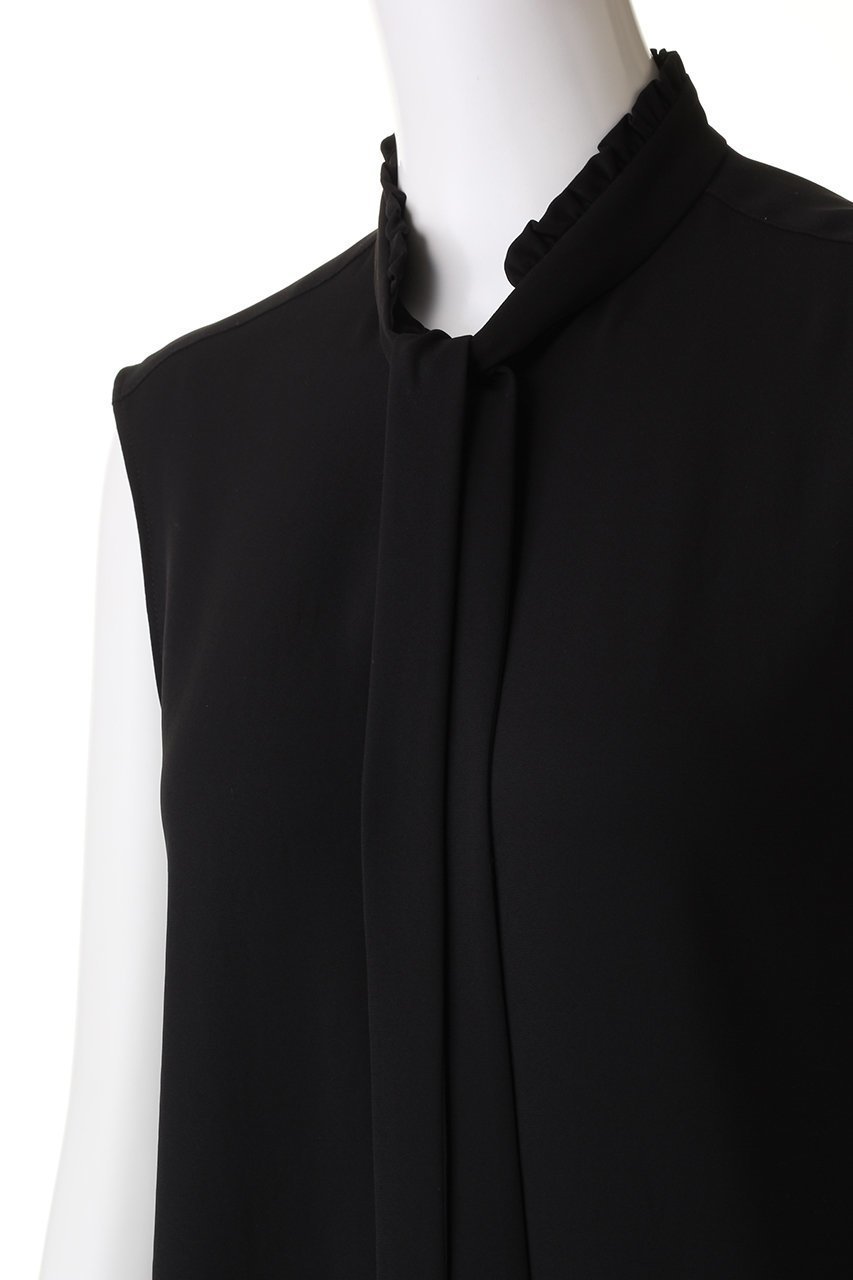 【ベイジ,/BEIGE,】のEVA(エバ)/ボウタイノースリーブブラウス 人気、トレンドファッション・服の通販 founy(ファニー) 　ファッション　Fashion　レディースファッション　Fashion for Women　トップス・カットソー　Cut & Sew Tops　キャミソール&ノースリーブ　Camisoles & Sleeveless Tops　シャツ・ブラウス・オフィスカジュアル　Elegant Blouses & Button-Ups　とろみ　Fluid, Flowy Fabric　ジョーゼット　Georgette, Semi-Sheer Fabric　ストレッチ　Stretch, Stretchy Fabric　ドレープ　Drape, Draping Fabric　ノースリーブ　Sleeveless, No-Sleeve　パーティ　Party, Party Style　フリル　Frill, Ruffle　エレガント 上品　Elegant　other-5|ID: prp329100004882920 ipo3291000000036448526