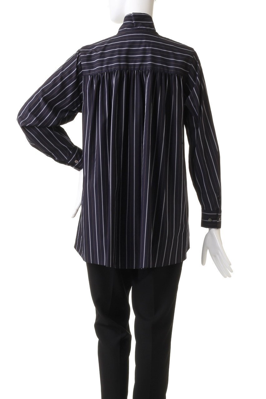 【ミディウミソリッド/MIDIUMISOLID】のbowtie shirt シャツ 人気、トレンドファッション・服の通販 founy(ファニー) 　ファッション　Fashion　レディースファッション　Fashion for Women　トップス・カットソー　Cut & Sew Tops　シャツ・ブラウス・オフィスカジュアル　Elegant Blouses & Button-Ups　ストライプ　Stripe, Striped Pattern　スリーブ　Sleeve, Long Sleeve / Short Sleeve　パーティ　Party, Party Style　マニッシュ　Mannish, Boyish　ロング　Long, Long-Length　other-4|ID: prp329100004882932 ipo3291000000036448630