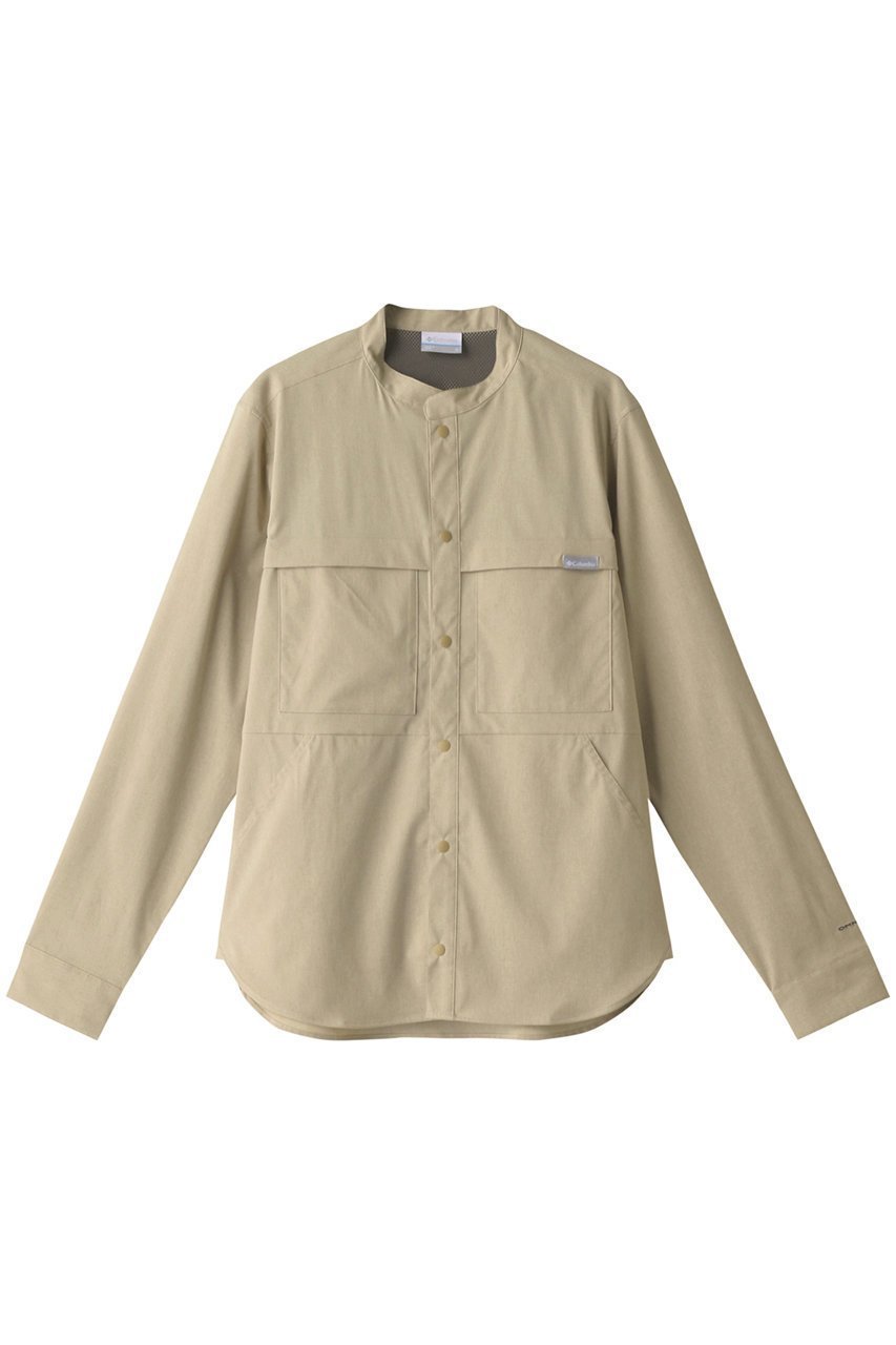 【コロンビア/Columbia / MEN】の【MEN】セカンドヒルロングスリーブシャツ インテリア・キッズ・メンズ・レディースファッション・服の通販 founy(ファニー) 　ファッション　Fashion　メンズファッション　Fashion for Men　トップス・カットソー　Cut & Sew Tops　メンズシャツ　Shirts　アウトドア　Outdoor Clothing　ストレッチ　Stretch, Stretchy Fabric　スポーツ　Sports, Activewear　ブロック　Block, Solid Block Pattern　旅行　Travel　軽量　Lightweight, Ultra Light　ベージュ|ID: prp329100004882974 ipo3291000000036449016