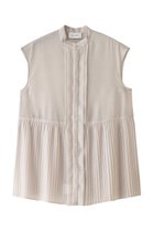 【ヒューエルミュージアム/hueLe Museum】の【STUMBLY】Sheer Pleated Blouse ホワイト|ID: prp329100004882976 ipo3291000000036449081
