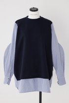 【ナゴンスタンス/nagonstans】のライトダンボール SH P.O/プルオーバー 人気、トレンドファッション・服の通販 founy(ファニー) ファッション Fashion レディースファッション Fashion for Women トップス・カットソー Cut & Sew Tops シャツ・ブラウス・オフィスカジュアル Elegant Blouses & Button-Ups カジュアルプルオーバー・ニットトップス Pullovers & Knit Tops / Casual Pullovers カフス Cuff Design スリーブ Sleeve, Long Sleeve / Short Sleeve ドッキング Docking, Mixed Material ロング Long, Long-Length thumbnail Space|ID: prp329100004882980 ipo3291000000036449146