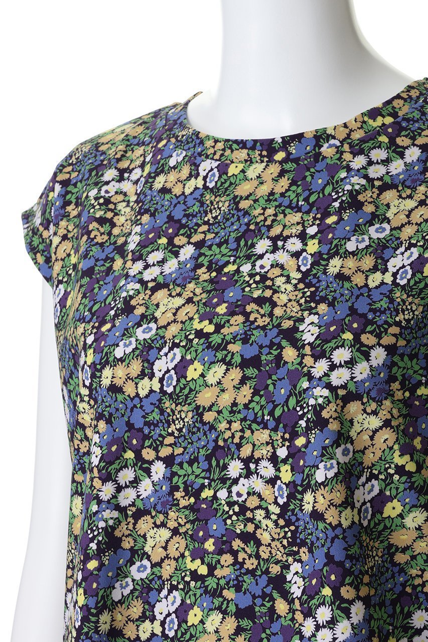 【ミズイロ インド/mizuiro ind】のflower print french slv P/O プルオーバー 人気、トレンドファッション・服の通販 founy(ファニー) 　ファッション　Fashion　レディースファッション　Fashion for Women　トップス・カットソー　Cut & Sew Tops　シャツ・ブラウス・オフィスカジュアル　Elegant Blouses & Button-Ups　カジュアルプルオーバー・ニットトップス　Pullovers & Knit Tops / Casual Pullovers　なめらか　Smooth, Silky Texture　インナー　Innerwear　ショート　Short, Short Length　ジャケット　Jacket, Outerwear　スリーブ　Sleeve, Long Sleeve / Short Sleeve　フレンチ　French, French Style　プリント　Print, Printed Pattern　エレガント 上品　Elegant　新作・新入荷　New Arrivals / New In　other-5|ID: prp329100004882985 ipo3291000000036449235