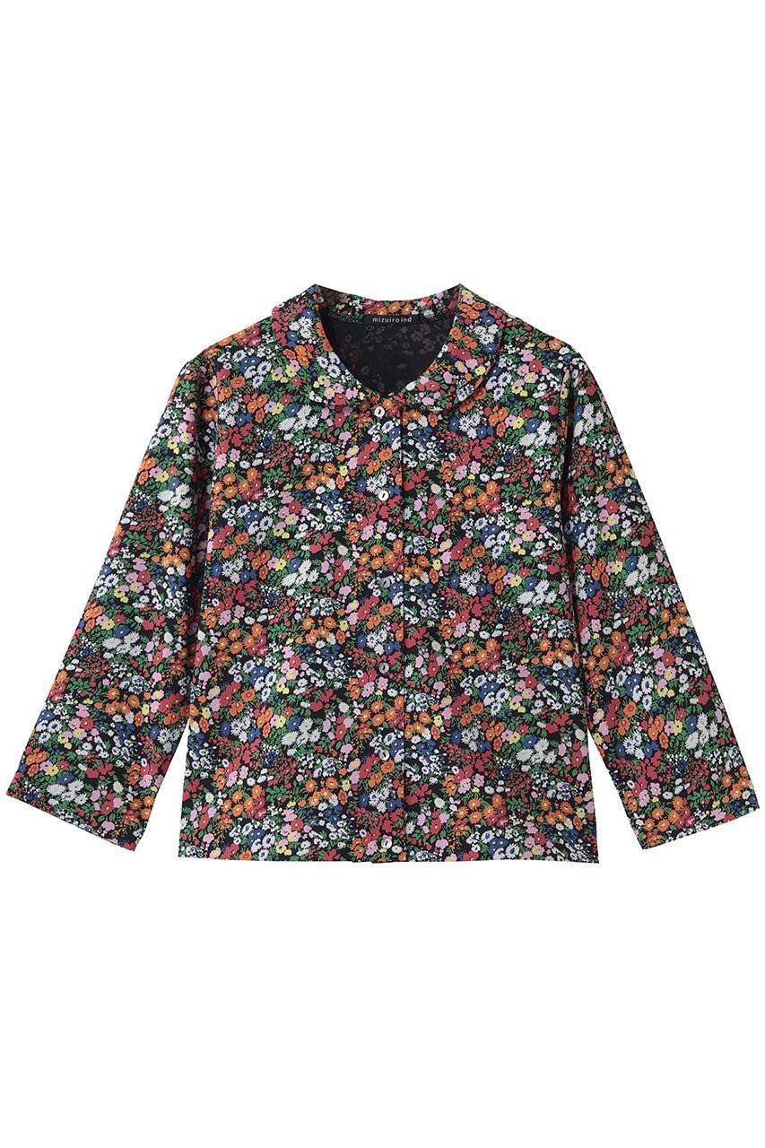 【ミズイロ インド/mizuiro ind】のflower print round collar C/D カーディガン インテリア・キッズ・メンズ・レディースファッション・服の通販 founy(ファニー) ファッション Fashion レディースファッション Fashion for Women トップス・カットソー Cut & Sew Tops カーディガン・羽織り Layered Style Cardigans シャツ・ブラウス・オフィスカジュアル Elegant Blouses & Button-Ups なめらか Smooth, Silky Texture カーディガン Cardigan, Knitwear コンパクト Compact, Small Size スリーブ Sleeve, Long Sleeve / Short Sleeve プリント Print, Printed Pattern ロング Long, Long-Length 新作・新入荷 New Arrivals / New In black|ID: prp329100004882987 ipo3291000000036449251