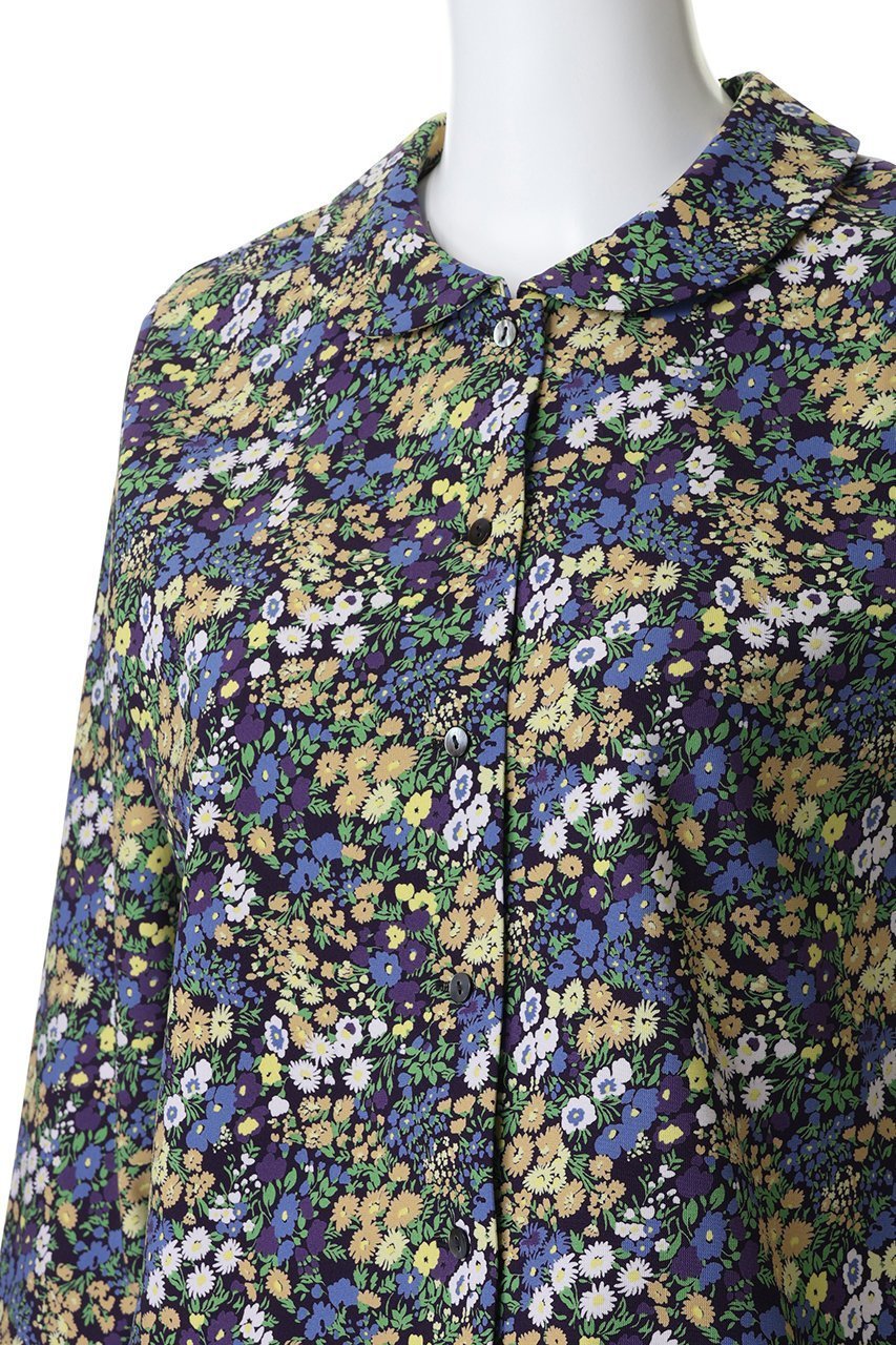 【ミズイロ インド/mizuiro ind】のflower print round collar C/D カーディガン 人気、トレンドファッション・服の通販 founy(ファニー) ファッション Fashion レディースファッション Fashion for Women トップス・カットソー Cut & Sew Tops カーディガン・羽織り Layered Style Cardigans シャツ・ブラウス・オフィスカジュアル Elegant Blouses & Button-Ups なめらか Smooth, Silky Texture カーディガン Cardigan, Knitwear コンパクト Compact, Small Size スリーブ Sleeve, Long Sleeve / Short Sleeve プリント Print, Printed Pattern ロング Long, Long-Length 新作・新入荷 New Arrivals / New In other-5|ID: prp329100004882987 ipo3291000000036449261