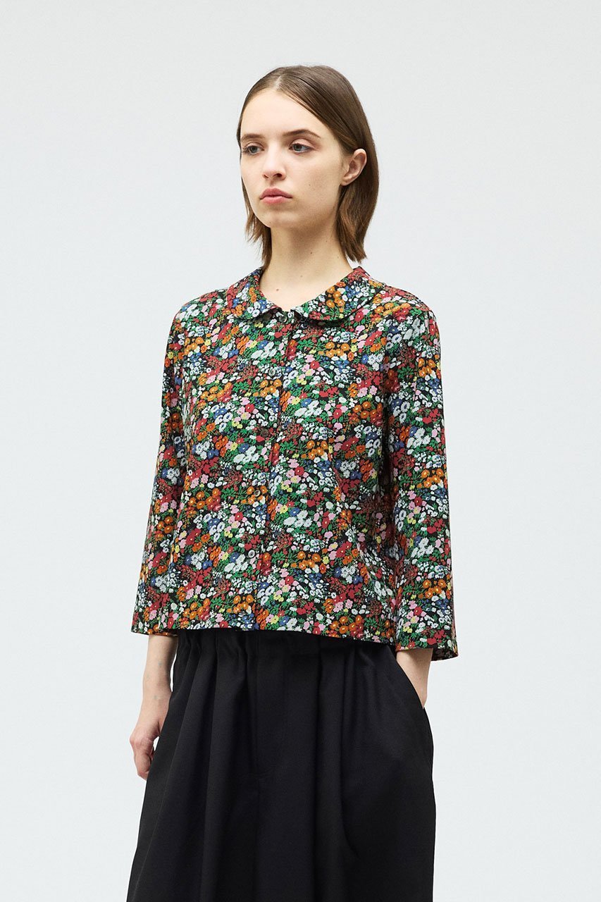【ミズイロ インド/mizuiro ind】のflower print round collar C/D カーディガン 人気、トレンドファッション・服の通販 founy(ファニー) ファッション Fashion レディースファッション Fashion for Women トップス・カットソー Cut & Sew Tops カーディガン・羽織り Layered Style Cardigans シャツ・ブラウス・オフィスカジュアル Elegant Blouses & Button-Ups なめらか Smooth, Silky Texture カーディガン Cardigan, Knitwear コンパクト Compact, Small Size スリーブ Sleeve, Long Sleeve / Short Sleeve プリント Print, Printed Pattern ロング Long, Long-Length 新作・新入荷 New Arrivals / New In other-6|ID: prp329100004882987 ipo3291000000036449264