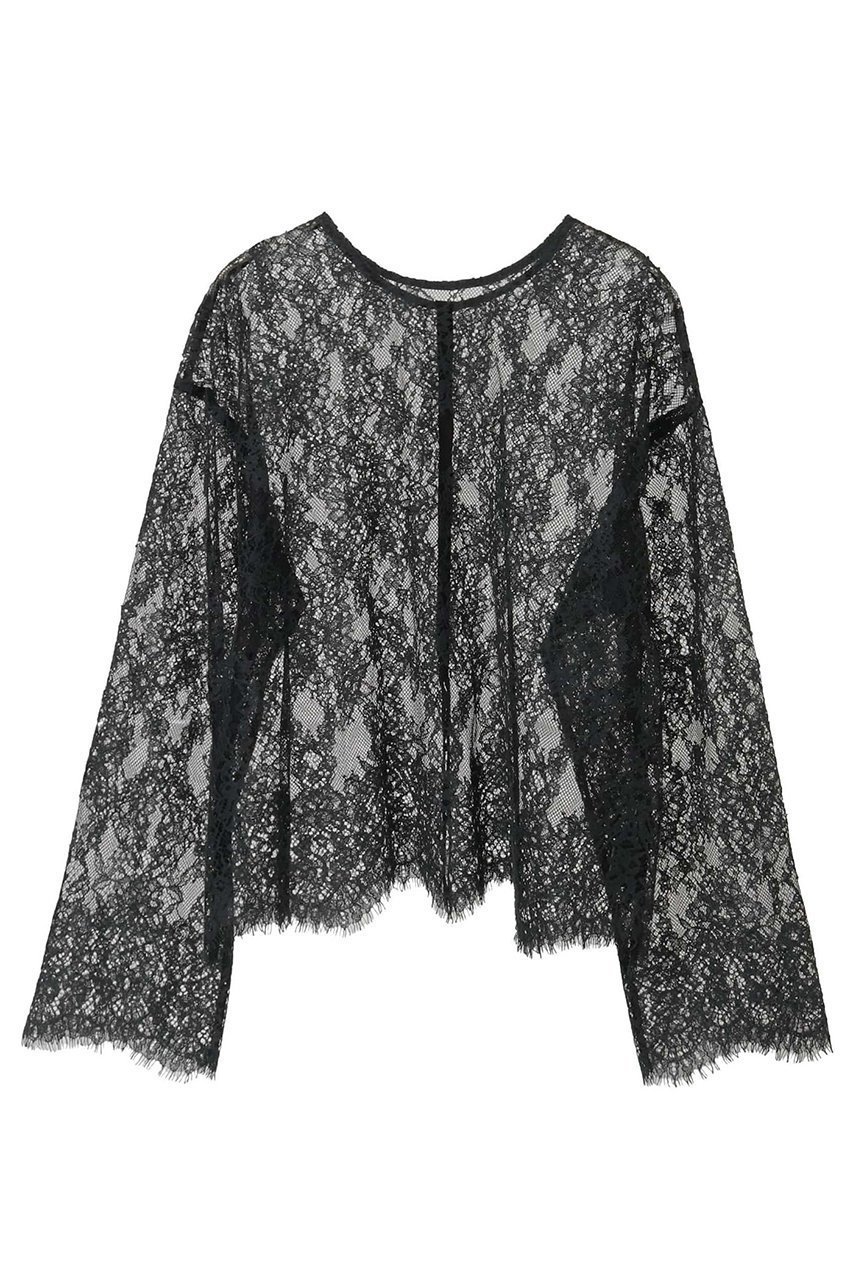 【マルティニーク/martinique】のレース2WAYブラウス インテリア・キッズ・メンズ・レディースファッション・服の通販 founy(ファニー) ファッション Fashion レディースファッション Fashion for Women トップス・カットソー Cut & Sew Tops シャツ・ブラウス・オフィスカジュアル Elegant Blouses & Button-Ups おすすめ Recommended / Our Picks ギャザー Gathered, Ruffled スカラップ Scallop, Scalloped Edge スリーブ Sleeve, Long Sleeve / Short Sleeve デニム Denim, Jeans Material フロント Front, Front Design レース Lace, Lace Fabric ロング Long, Long-Length ワイド Wide, Wide Fit エレガント 上品 Elegant 新作・新入荷 New Arrivals / New In 羽織 Haori, Light Jacket ブラック|ID: prp329100004882989 ipo3291000000036449295