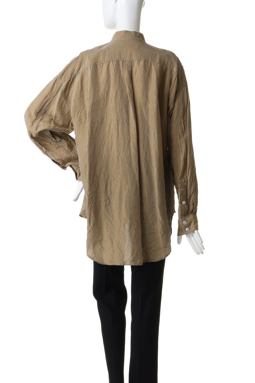 【キャサリンハムネット/KATHARINE HAMNETT LONDON】の【UNISEX】アセテートパラシュートバンドカラーシャツ 人気、トレンドファッション・服の通販 founy(ファニー) ファッション Fashion レディースファッション Fashion for Women トップス・カットソー Cut & Sew Tops シャツ・ブラウス・オフィスカジュアル Elegant Blouses & Button-Ups ユニセックス Unisex, Genderless スリーブ Sleeve, Long Sleeve / Short Sleeve ポケット Pocket, Pocket Detail リネン Linen, Linen Fabric ロング Long, Long-Length 新作・新入荷 New Arrivals / New In other-4|ID: prp329100004882994 ipo3291000000036449396