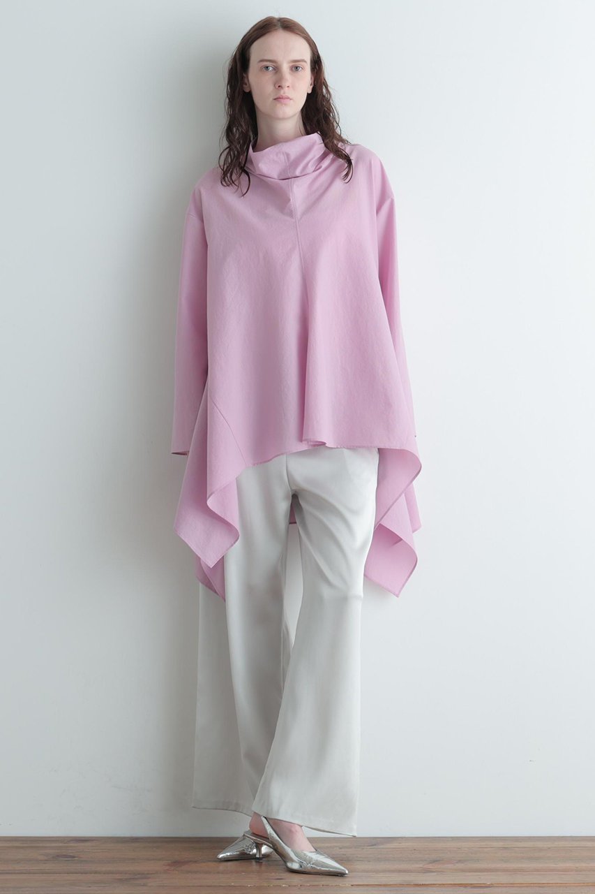 【ル フィル/LE PHIL】のクールドットサイドヘムブラウス 人気、トレンドファッション・服の通販 founy(ファニー) 　ファッション　Fashion　レディースファッション　Fashion for Women　トップス・カットソー　Cut & Sew Tops　シャツ・ブラウス・オフィスカジュアル　Elegant Blouses & Button-Ups　ストレッチ　Stretch, Stretchy Fabric　スポーティ　Sporty, Casual Athletic　スリーブ　Sleeve, Long Sleeve / Short Sleeve　ビッグ　Big, Oversized　リップ　Lip, Lip Motif　ロング　Long, Long-Length　再入荷　Restock / Back in Stock　旅行　Travel　other-3|ID: prp329100004882996 ipo3291000000036449413