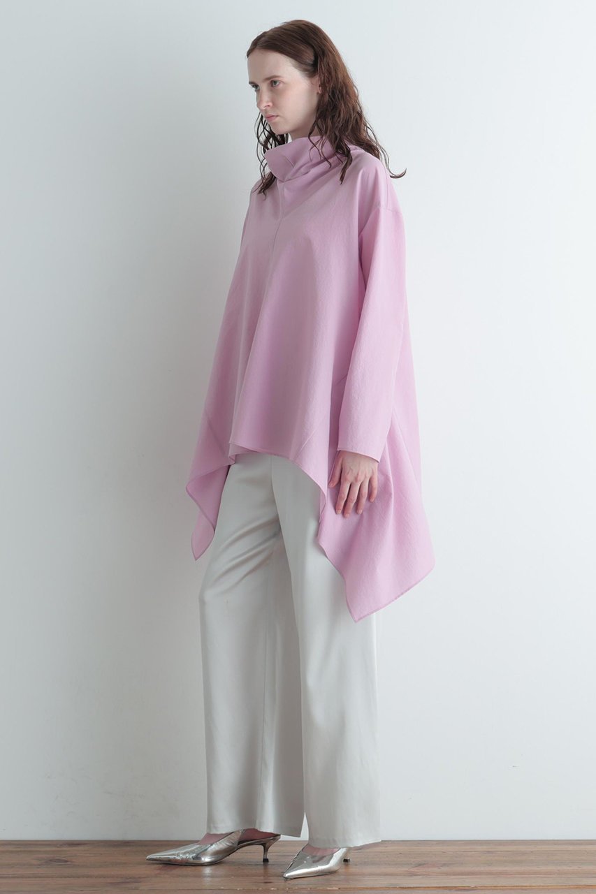 【ル フィル/LE PHIL】のクールドットサイドヘムブラウス 人気、トレンドファッション・服の通販 founy(ファニー) 　ファッション　Fashion　レディースファッション　Fashion for Women　トップス・カットソー　Cut & Sew Tops　シャツ・ブラウス・オフィスカジュアル　Elegant Blouses & Button-Ups　ストレッチ　Stretch, Stretchy Fabric　スポーティ　Sporty, Casual Athletic　スリーブ　Sleeve, Long Sleeve / Short Sleeve　ビッグ　Big, Oversized　リップ　Lip, Lip Motif　ロング　Long, Long-Length　再入荷　Restock / Back in Stock　旅行　Travel　other-4|ID: prp329100004882996 ipo3291000000036449416