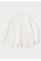 【ル フィル/LE PHIL】の2WAYポンチブラウス 人気、トレンドファッション・服の通販 founy(ファニー) ファッション Fashion レディースファッション Fashion for Women トップス・カットソー Cut & Sew Tops シャツ・ブラウス・オフィスカジュアル Elegant Blouses & Button-Ups なめらか Smooth, Silky Texture シンプル Simple, Minimal スリーブ Sleeve, Long Sleeve / Short Sleeve ロング Long, Long-Length ワイド Wide, Wide Fit 再入荷 Restock / Back in Stock thumbnail ホワイト|ID: prp329100004882998 ipo3291000000036449423