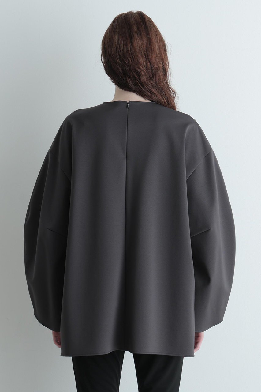 【ル フィル/LE PHIL】の2WAYポンチブラウス 人気、トレンドファッション・服の通販 founy(ファニー) 　ファッション　Fashion　レディースファッション　Fashion for Women　トップス・カットソー　Cut & Sew Tops　シャツ・ブラウス・オフィスカジュアル　Elegant Blouses & Button-Ups　なめらか　Smooth, Silky Texture　シンプル　Simple, Minimal　スリーブ　Sleeve, Long Sleeve / Short Sleeve　ロング　Long, Long-Length　ワイド　Wide, Wide Fit　再入荷　Restock / Back in Stock　other-6|ID: prp329100004882998 ipo3291000000036449439