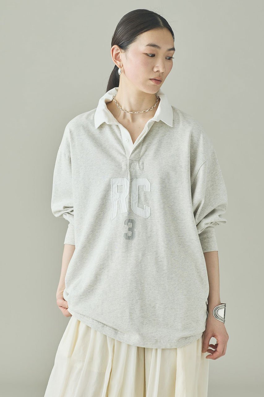 【カレンソロジー/Curensology】の【UNIVERSAL OVERALL】ラガーシャツ インテリア・キッズ・メンズ・レディースファッション・服の通販 founy(ファニー) 　ファッション　Fashion　レディースファッション　Fashion for Women　トップス・カットソー　Cut & Sew Tops　シャツ・ブラウス・オフィスカジュアル　Elegant Blouses & Button-Ups　エレガント 上品　Elegant　カーゴパンツ　Cargo Pants, Utility Pants　キャラクター　Character, Licensed Characters　シンプル　Simple, Minimal　スリーブ　Sleeve, Long Sleeve / Short Sleeve　デニム　Denim, Jeans Material　別注　Limited Edition, Custom Order　ミックス　Mix, Mixed Style　ミリタリー　Military, Army Style　ロング　Long, Long-Length　ワーク　Workwear, Utility Style　おすすめ　Recommended / Our Picks　新作・新入荷　New Arrivals / New In　グレー|ID: prp329100004883005 ipo3291000000036449518