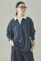 【カレンソロジー/Curensology】の【UNIVERSAL OVERALL】ラガーシャツ 人気、トレンドファッション・服の通販 founy(ファニー) ファッション Fashion レディースファッション Fashion for Women トップス・カットソー Cut & Sew Tops シャツ・ブラウス・オフィスカジュアル Elegant Blouses & Button-Ups エレガント 上品 Elegant カーゴパンツ Cargo Pants, Utility Pants キャラクター Character, Licensed Characters シンプル Simple, Minimal スリーブ Sleeve, Long Sleeve / Short Sleeve デニム Denim, Jeans Material 別注 Limited Edition, Custom Order ミックス Mix, Mixed Style ミリタリー Military, Army Style ロング Long, Long-Length ワーク Workwear, Utility Style おすすめ Recommended / Our Picks 新作・新入荷 New Arrivals / New In thumbnail ネイビー|ID: prp329100004883005 ipo3291000000036449520