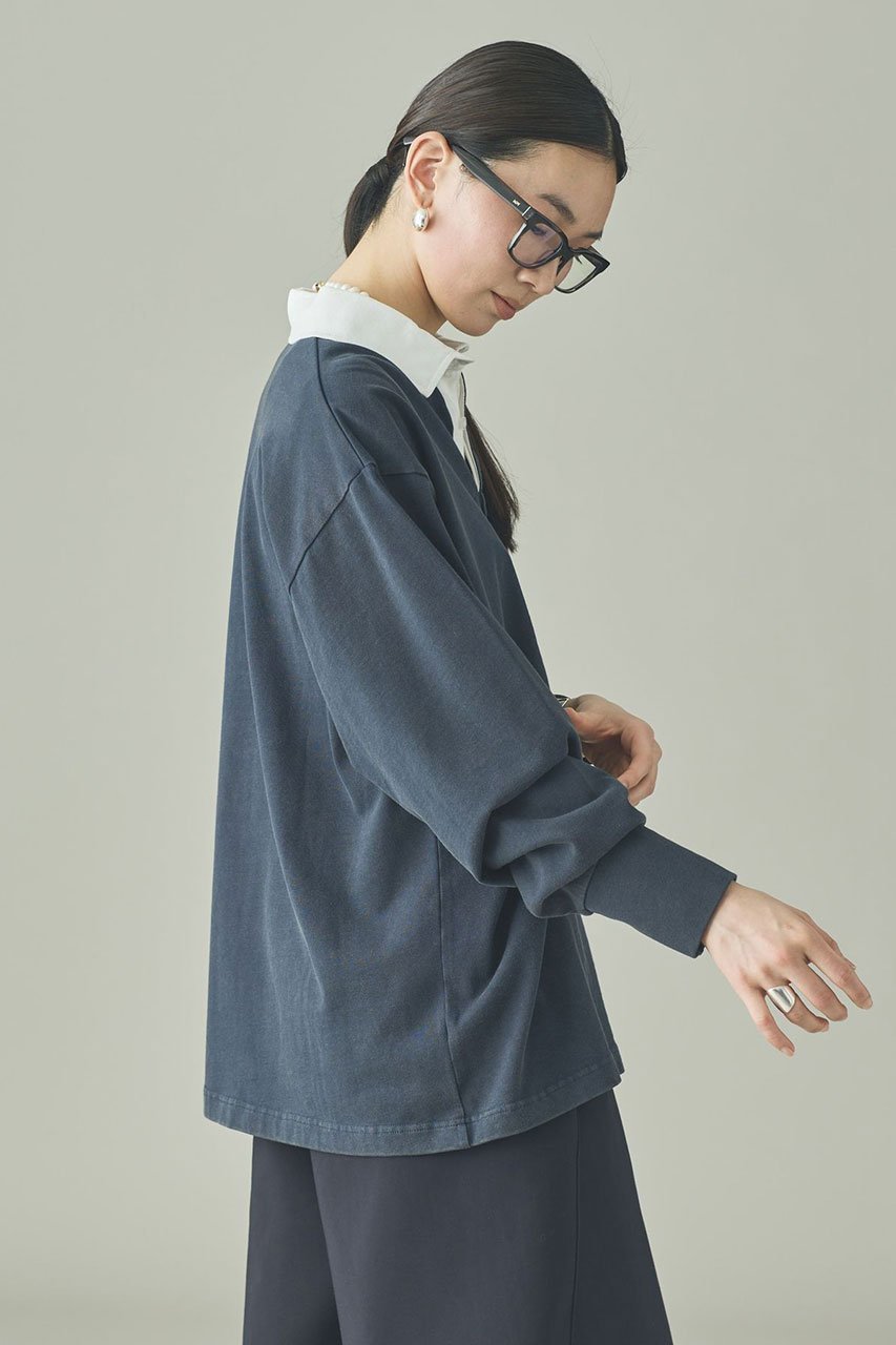 【カレンソロジー/Curensology】の【UNIVERSAL OVERALL】ラガーシャツ 人気、トレンドファッション・服の通販 founy(ファニー) 　ファッション　Fashion　レディースファッション　Fashion for Women　トップス・カットソー　Cut & Sew Tops　シャツ・ブラウス・オフィスカジュアル　Elegant Blouses & Button-Ups　エレガント 上品　Elegant　カーゴパンツ　Cargo Pants, Utility Pants　キャラクター　Character, Licensed Characters　シンプル　Simple, Minimal　スリーブ　Sleeve, Long Sleeve / Short Sleeve　デニム　Denim, Jeans Material　別注　Limited Edition, Custom Order　ミックス　Mix, Mixed Style　ミリタリー　Military, Army Style　ロング　Long, Long-Length　ワーク　Workwear, Utility Style　おすすめ　Recommended / Our Picks　新作・新入荷　New Arrivals / New In　other-3|ID: prp329100004883005 ipo3291000000036449524