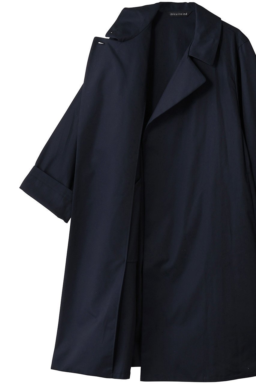 【ミズイロ インド/mizuiro ind】のトレンチライクコート 大人の最旬トレンドファッション＆コーディネート founy(ファウニー) 　ファッション　Fashion　レディースファッション　Fashion for Women　アウター　Coat / Outerwear Collection　コート・ロングコート・ピーコート　Long Coats, Peacoats & More　スタンド　Stand Collar, Upright Stand　リラックス　Relax, Relaxed Fit　ロング　Long, Long-Length　other-6|ID: prp329100004883098 ipo3291000000036450438