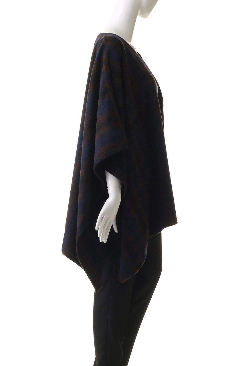 【ヌメロ ヴェントゥーノ/N°21】のポンチョ 人気、トレンドファッション・服の通販 founy(ファニー) 　ファッション　Fashion　レディースファッション　Fashion for Women　アウター　Coat / Outerwear Collection　コート・ロングコート・ピーコート　Long Coats, Peacoats & More　ポンチョ・ケープコート　Ponchos & Capes　ショート　Short, Short Length　チェック　Check, Plaid, Tartan　ポンチョ　Poncho, Cape Style　other-3|ID: prp329100004883102 ipo3291000000036450449