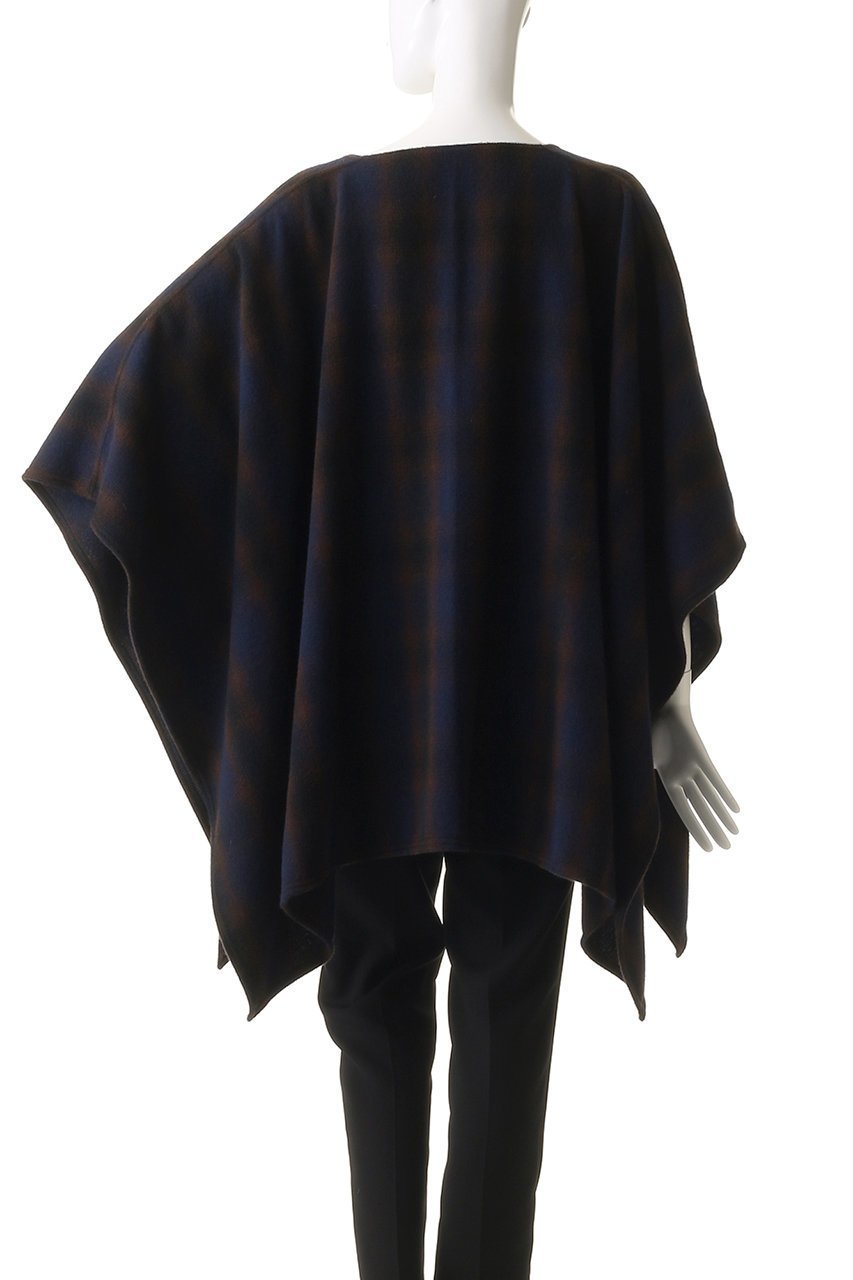 【ヌメロ ヴェントゥーノ/N°21】のポンチョ 人気、トレンドファッション・服の通販 founy(ファニー) 　ファッション　Fashion　レディースファッション　Fashion for Women　アウター　Coat / Outerwear Collection　コート・ロングコート・ピーコート　Long Coats, Peacoats & More　ポンチョ・ケープコート　Ponchos & Capes　ショート　Short, Short Length　チェック　Check, Plaid, Tartan　ポンチョ　Poncho, Cape Style　other-4|ID: prp329100004883102 ipo3291000000036450451