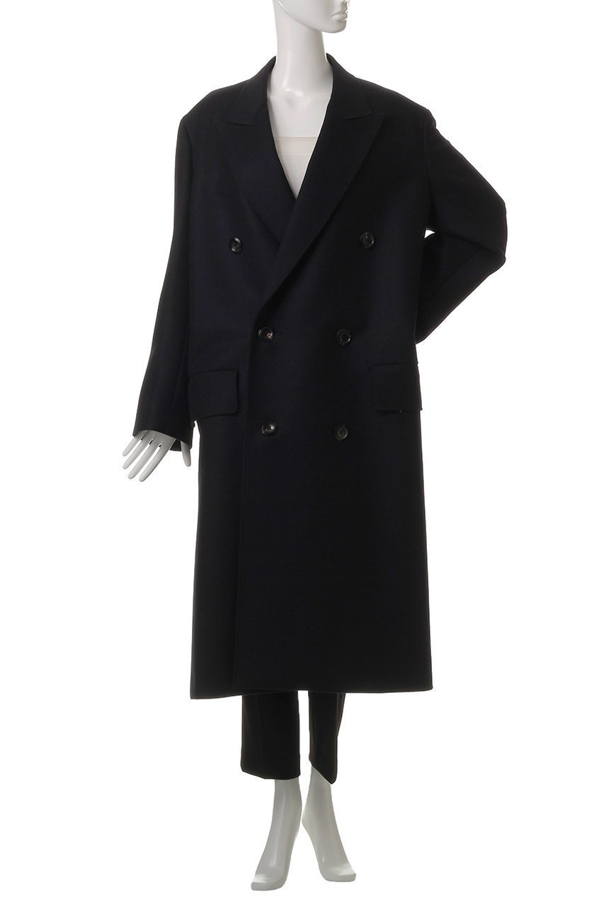 【ザ リラクス/THE RERACS】のダブルピークドテーラードコート 人気、トレンドファッション・服の通販 founy(ファニー) 　ファッション　Fashion　レディースファッション　Fashion for Women　アウター　Coat / Outerwear Collection　コート・ロングコート・ピーコート　Long Coats, Peacoats & More　クラシカル　Classical, Vintage-Inspired　スリット　Slit, Slit Detail　ダブル　Double, Double-Breasted　モダン　Modern, Contemporary　ロング　Long, Long-Length　A/W・秋冬　Autumn/Winter　other-2|ID: prp329100004883129 ipo3291000000036450688
