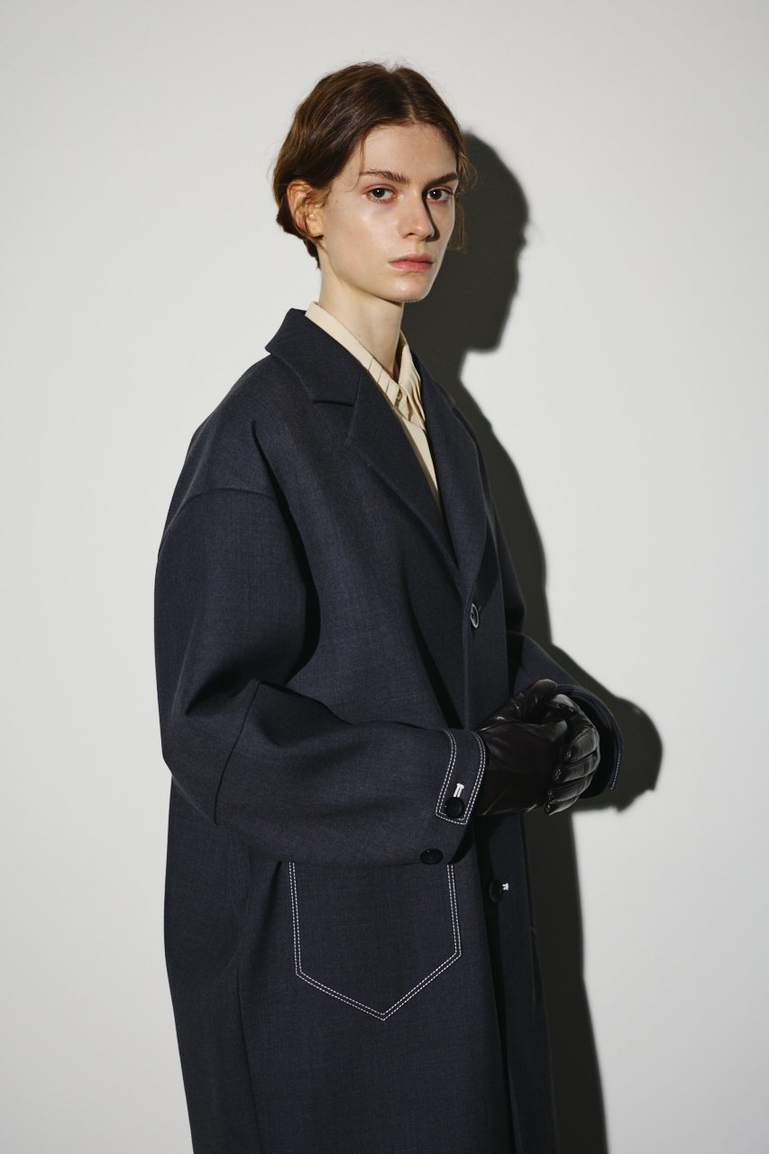 【リムアーク/RIM.ARK】のGabardine bonding stitch CT/コート 大人の最旬トレンドファッション＆コーディネート founy(ファウニー) 　ファッション　Fashion　レディースファッション　Fashion for Women　アウター　Coat / Outerwear Collection　コート・ロングコート・ピーコート　Long Coats, Peacoats & More　ジャケット　Jacket, Outerwear　フォルム　Silhouette, Form　ボンディング　Bonding, Bonded Fabric　ミドル　Middle Length, Mid Height　モダン　Modern, Contemporary　ロング　Long, Long-Length　other-2|ID: prp329100004883143 ipo3291000000036450831