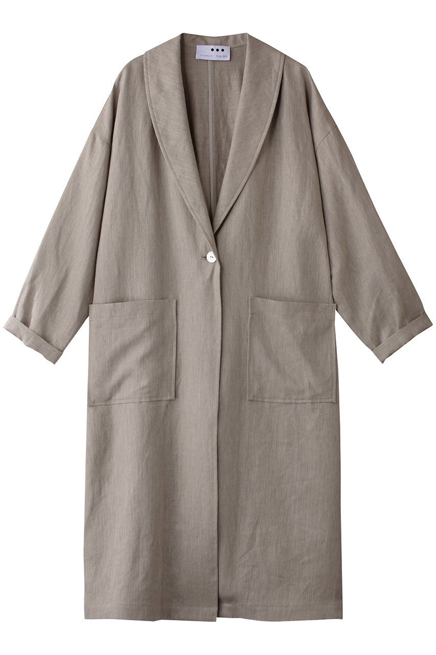 【スリー ドッツ/three dots】のラフリネン ドクターコート 人気、トレンドファッション・服の通販 founy(ファニー) 　ファッション　Fashion　レディースファッション　Fashion for Women　アウター　Coat / Outerwear Collection　コート・ロングコート・ピーコート　Long Coats, Peacoats & More　ショール　Shawl, Wrap　ポケット　Pocket, Pocket Detail　リネン　Linen, Linen Fabric　ロング　Long, Long-Length　春　Spring　 other-1|ID: prp329100004883151 ipo3291000000036450909